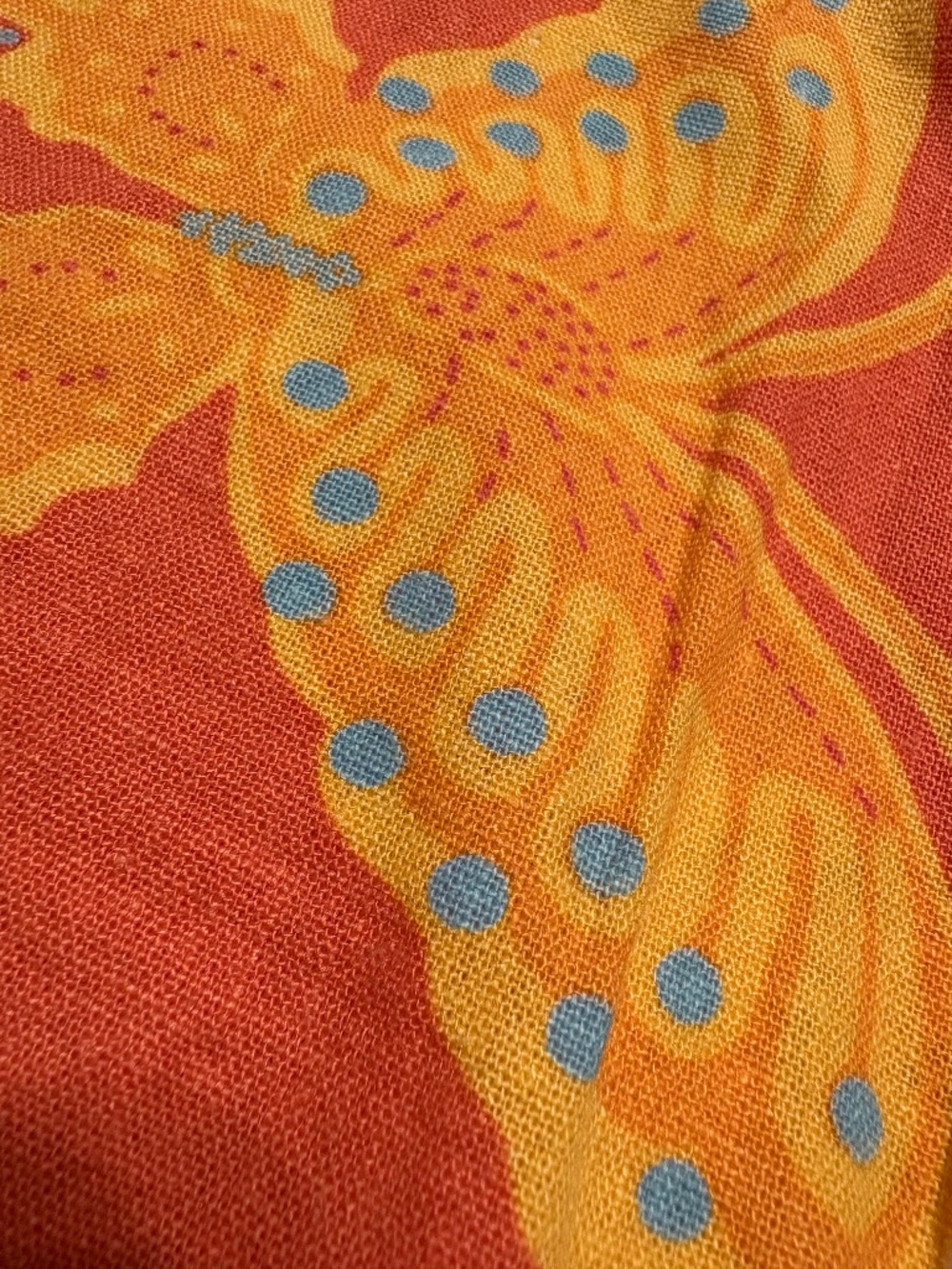 Vintage 2001 Karen Scott Y2K Butterfly Linen Midi Skirt 8P - Picture 8 of 10